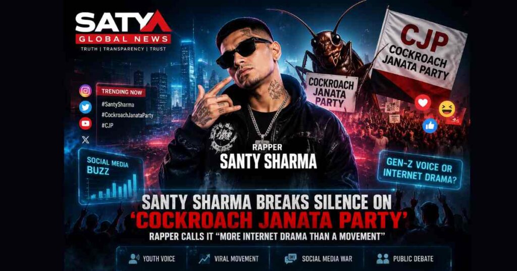 Santy Sharma’s Viral Post on ‘Cockroach Janata Party